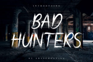 Bad Hunters: A Bold Display Font for Web Design