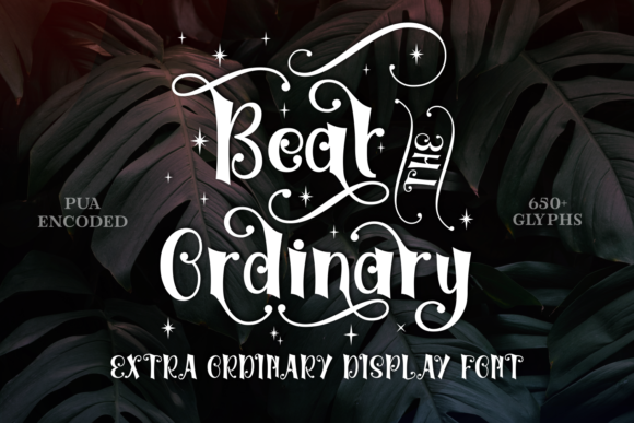 Beat the Ordinary: A Bold Display Font for Crafters