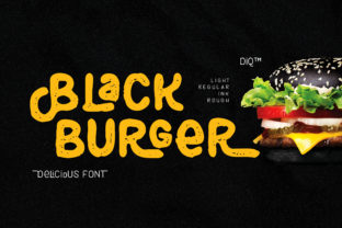 Black Burger Font: A Fun Typeface for Bold Brands