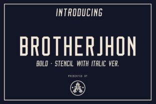 Brother Jhon Duo: A Vintage Display Typeface