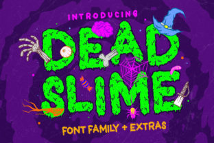 Dead Slime: A Spooky Display Font for Editorial Design
