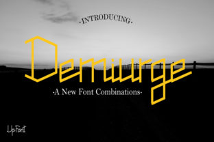 Demiurge: A Bold Display Font for Modern Brands