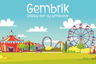 Gembrik: A Joyful Display Font for Editorial Design
