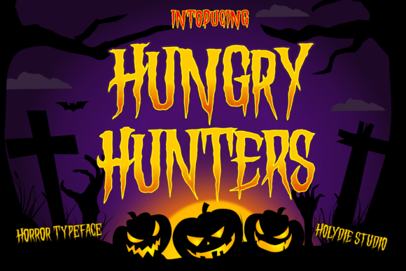 Hungry Hunters: A Horror Display Font for Bold Campaigns