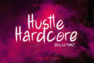 Hustle Hardcore: A Bold Display Font for Urban Branding
