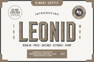Leonid Font: A Bold Handwritten Typeface for Brands
