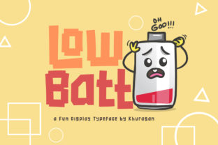 Low Batt Typeface: A Playful Display Font for Social Campaigns