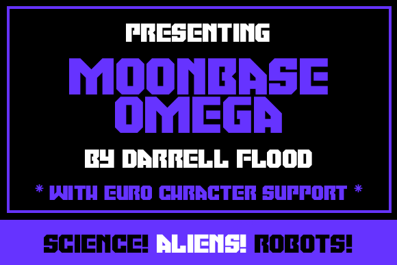Moonbase Omega: A Bold Display Font for Modern Editors