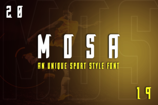 Mosa: A Modern Display Font for Editorial Design