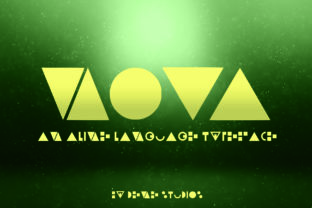Nova Display Font for Editorial Design