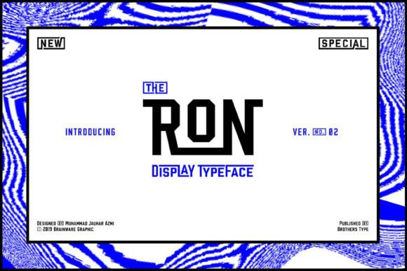 Ron: A Bold Display Font for Modern Editorial Design