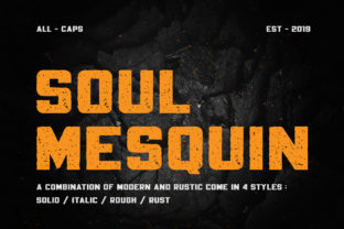 Soul Mesquin: A Bold Display Font for Modern Brands