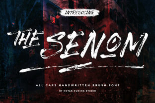 The Senom: A Bold Handwritten Font for Makers